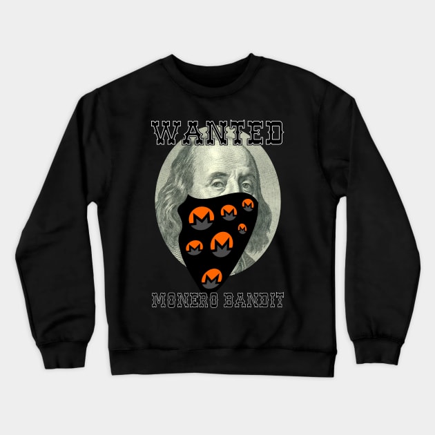 Monero Bandit Crewneck Sweatshirt by CryptoTextile